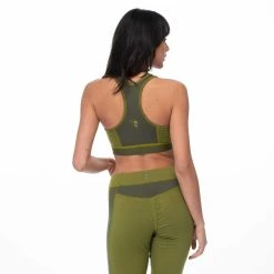 Bergans Of Norway Cecilie Wool Top Trail Green / Dark Olive Green -Bergans Of Norway shop 8826 25280 8