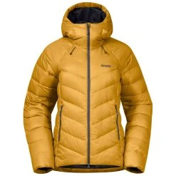 Bergans Of Norway Cecilie V3 Down Jacket Light Golden Yellow / Solid Dark Grey