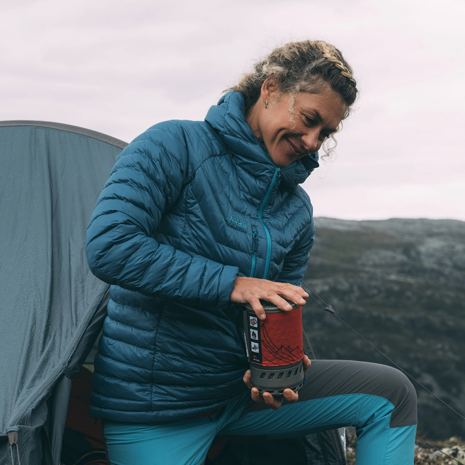 Bergans Of Norway Cecilie Down Light Anorak Deep Sea Blue / Clear Ice Blue 12 Bergans Of Norway Cecilie Down Light Anorak Deep Sea Blue / Clear Ice Blue - Bilde 10