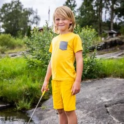 Bergans Of Norway Myske Wool Kids Tee Light Golden Yellow -Bergans Of Norway shop 8912 21349 1