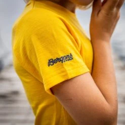 Bergans Of Norway Myske Wool Kids Tee Light Golden Yellow -Bergans Of Norway shop 8912 21349 3