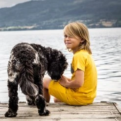 Bergans Of Norway Myske Wool Kids Tee Light Golden Yellow -Bergans Of Norway shop 8912 21349 4