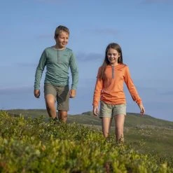 Bergans Of Norway Myske Wool Youth Shirt Cantaloupe -Bergans Of Norway shop 8914 14189 5