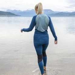 Bergans Of Norway Inner:Light W Long Sleeve Orion Blue / Misty Forest -Bergans Of Norway shop 8923 21477 2