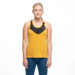 Bergans Of Norway Inner:Light W Singlet Golden Yellow / Solid Charcoal -Bergans Of Norway shop 8928 21739 4