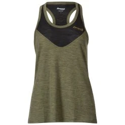 Bergans Of Norway Inner:Light W Singlet Olive Green / Solid Charcoal