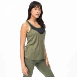 Bergans Of Norway Inner:Light W Singlet Olive Green / Solid Charcoal -Bergans Of Norway shop 8928 25359 2