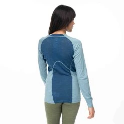 Bergans Of Norway Inner:Pure W Long Sleeve Smoke Blue / Orion Blue -Bergans Of Norway shop 8933 21638 3
