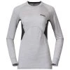 Bergans Of Norway Inner:Pure W Long Sleeve Aluminium / Solid Charcoal