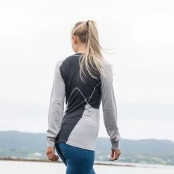 Bergans Of Norway Inner:Pure W Long Sleeve Aluminium / Solid Charcoal -Bergans Of Norway shop 8933 21738 2