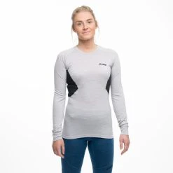 Bergans Of Norway Inner:Pure W Long Sleeve Aluminium / Solid Charcoal -Bergans Of Norway shop 8933 21738 4