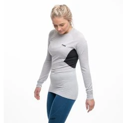Bergans Of Norway Inner:Pure W Long Sleeve Aluminium / Solid Charcoal -Bergans Of Norway shop 8933 21738 6