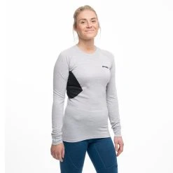Bergans Of Norway Inner:Pure W Long Sleeve Aluminium / Solid Charcoal -Bergans Of Norway shop 8933 21738 7