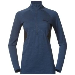 Bergans Of Norway Inner:Pure W Half Zip Orion Blue / Solid Charcoal