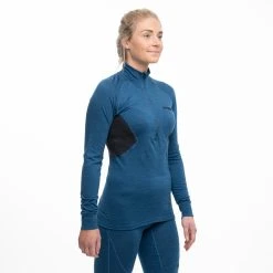 Bergans Of Norway Inner:Pure W Half Zip Orion Blue / Solid Charcoal -Bergans Of Norway shop 8935 21504 5