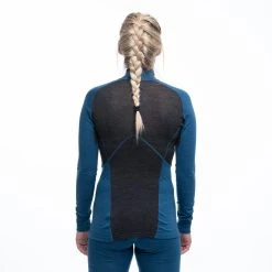 Bergans Of Norway Inner:Pure W Half Zip Orion Blue / Solid Charcoal -Bergans Of Norway shop 8935 21504 6
