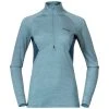 Bergans Of Norway Inner:Pure W Half Zip Smoke Blue / Orion Blue -Bergans Of Norway shop 8935 21638