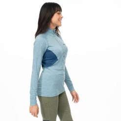 Bergans Of Norway Inner:Pure W Half Zip Smoke Blue / Orion Blue -Bergans Of Norway shop 8935 21638 2