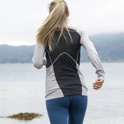 Bergans Of Norway Inner:Pure W Half Zip Aluminium / Solid Charcoal -Bergans Of Norway shop 8935 21738 3