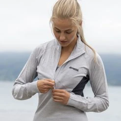 Bergans Of Norway Inner:Pure W Half Zip Aluminium / Solid Charcoal -Bergans Of Norway shop 8935 21738 4