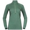 Bergans Of Norway Inner:Pure W Half Zip Jade Green / Dark Jade Green -Bergans Of Norway shop 8935 25319