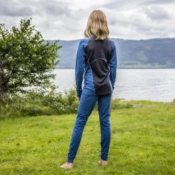 Bergans Of Norway Inner:Pure Youth Half Zip Orion Blue / Solid Charcoal -Bergans Of Norway shop 8946 21504 3
