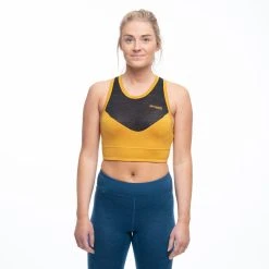 Bergans Of Norway Inner:Light W Top Golden Yellow / Solid Charcoal -Bergans Of Norway shop 8958 21739 4