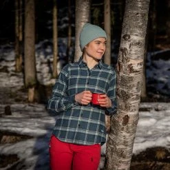 Bergans Of Norway Tovdal W Shirt Orion Blue / Misty Forest Check -Bergans Of Norway shop 9135 21509 2