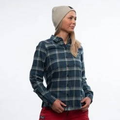 Bergans Of Norway Tovdal W Shirt Orion Blue / Misty Forest Check -Bergans Of Norway shop 9135 21509 3