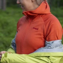 Bergans Of Norway Ulstein Wool Hood W Jacket Brick -Bergans Of Norway shop 9141 14180 2