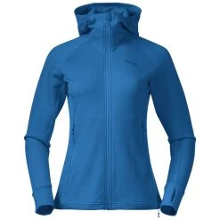 Bergans Of Norway Ulstein Wool Hood W Jacket North Sea Blue