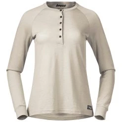 Bergans Of Norway Lysebu Wool W Henley Chalk Sand
