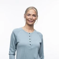 Bergans Of Norway Lysebu Wool W Henley Smoke Blue -Bergans Of Norway shop 9157 21626 4