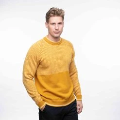 Bergans Of Norway Alvdal Wool Jumper Golden Yellow / Vanilla White -Bergans Of Norway shop 9158 21693 7