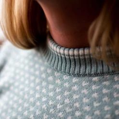 Bergans Of Norway Alvdal Wool W Jumper Misty Forest / VanillaWhite -Bergans Of Norway shop 9159 14277 2