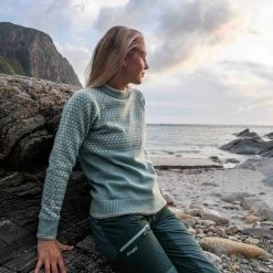 Bergans Of Norway Alvdal Wool W Jumper Misty Forest / VanillaWhite -Bergans Of Norway shop 9159 14277 3