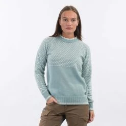 Bergans Of Norway Alvdal Wool W Jumper Misty Forest / VanillaWhite -Bergans Of Norway shop 9159 14277 4