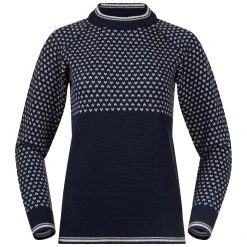 Bergans Of Norway Alvdal Wool W Jumper Navy / Vanilla White