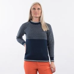 Bergans Of Norway Alvdal Wool W Jumper Navy / Vanilla White -Bergans Of Norway shop 9159 14286 4