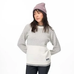 Bergans Of Norway Alvdal Wool W Jumper Vanilla White / Solid Dark Grey -Bergans Of Norway shop 9159 25290 8